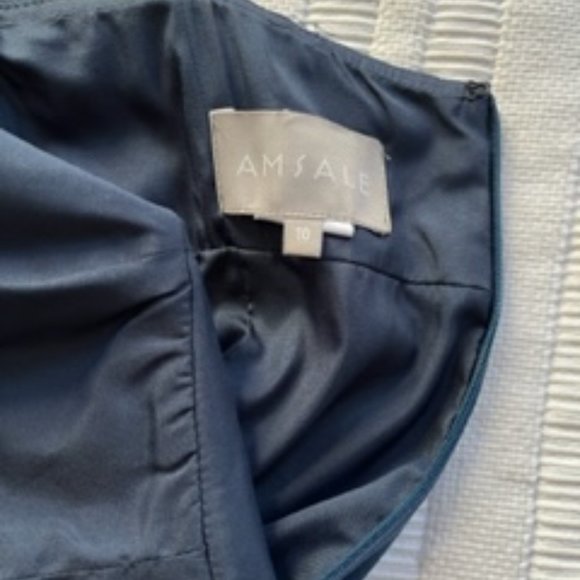 Amsale "Bray" Bridesmaid Dress_French Blue, Size 10 - Picture 3 of 4